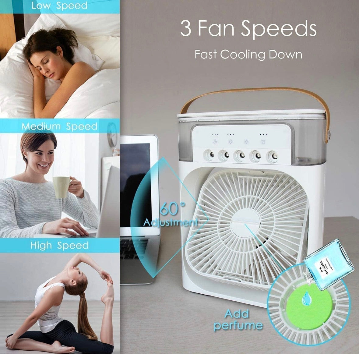 Mini air cooler fan